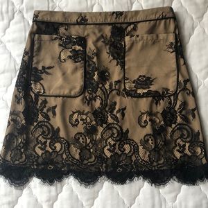Black lace Abercrombie and Fitch Skirt